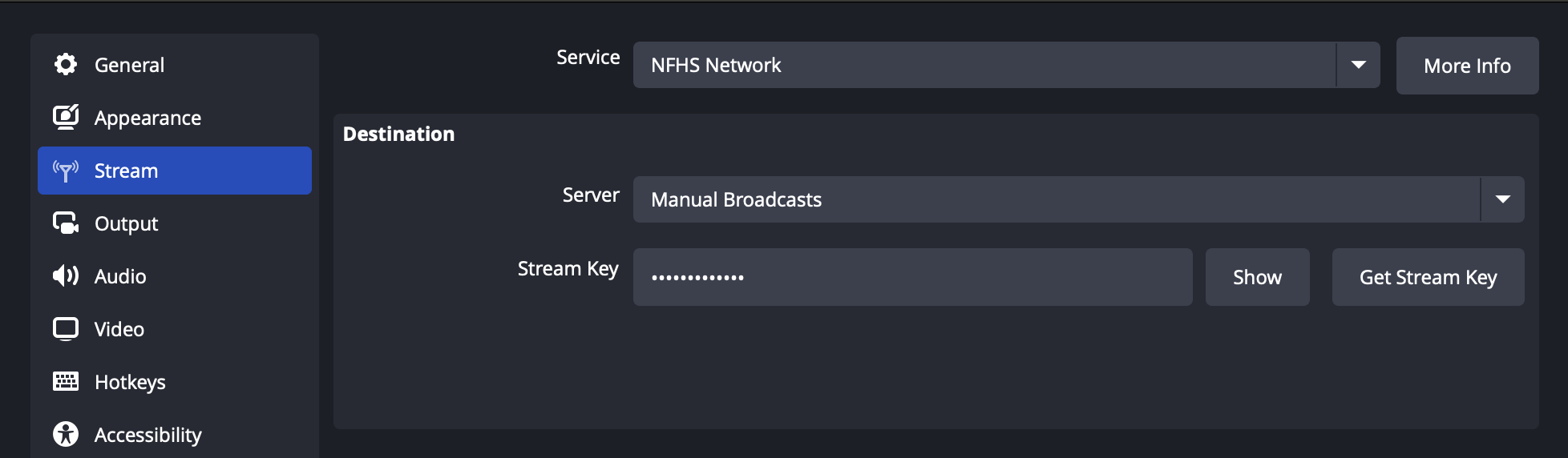 How to Use OBS to Stream to the NFHS Network
